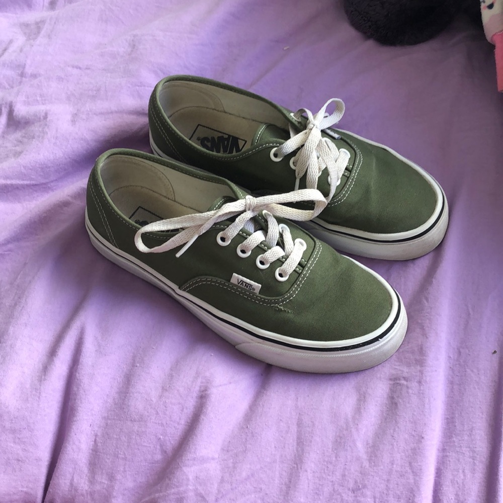 army green vans authentic